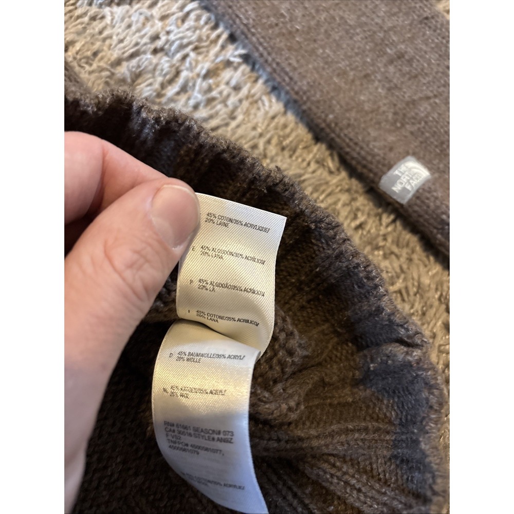 THE NORTH FACE Women's Small S Wool/cotton blend sweater AN9Z Toggle Long sleeve - Picture 7 of 8